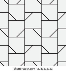 Seamless   vector pattern. Abstract geometric reticulate background. Monochrome  stylish texture.