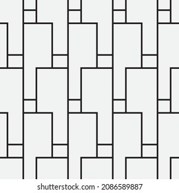 Seamless   vector pattern. Abstract geometric reticulate background. Monochrome  stylish texture.