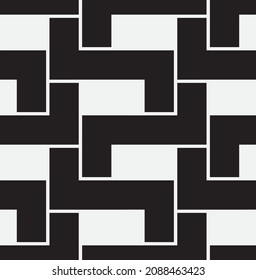 Seamless   vector pattern. Abstract geometric reticulate background. Monochrome  stylish texture.