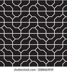 Sin inconvenientes   patrón vectorial. Resumen del fondo reticulado geométrico. Textura monocroma elegante.