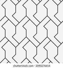 Seamless   vector pattern. Abstract geometric reticulate background. Monochrome  stylish texture