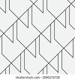 Seamless   vector pattern. Abstract geometric reticulate background. Monochrome  stylish texture