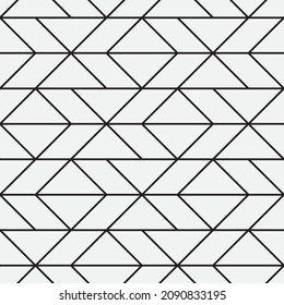 Seamless   vector pattern. Abstract geometric reticulate background. Monochrome  stylish texture.