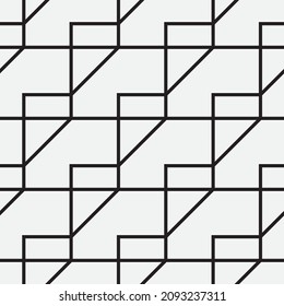 Seamless   vector pattern. Abstract geometric reticulate background. Monochrome  stylish texture.