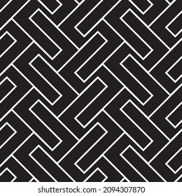 Seamless   vector pattern. Abstract geometric reticulate background. Monochrome  stylish texture.