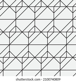 Seamless   vector pattern. Abstract geometric reticulate background. Monochrome  stylish texture.