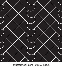 Seamless   vector pattern. Abstract geometric reticulate background. Monochrome  stylish texture.