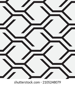 Seamless   vector pattern. Abstract geometric reticulate background. Monochrome  stylish texture.