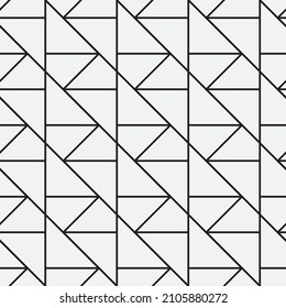 Seamless   vector pattern. Abstract geometric reticulate background. Monochrome  stylish texture.