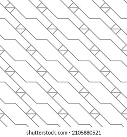 Seamless   vector pattern. Abstract geometric reticulate background. Monochrome  stylish texture.