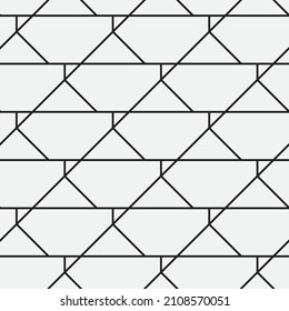 Seamless   vector pattern. Abstract geometric reticulate background. Monochrome  stylish texture.