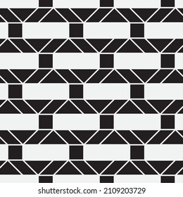 Seamless   vector pattern. Abstract geometric reticulate background. Monochrome  stylish texture.