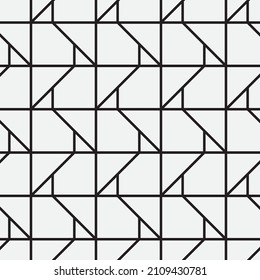Seamless   vector pattern. Abstract geometric reticulate background. Monochrome  stylish texture.