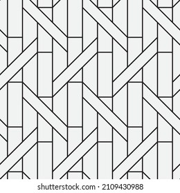 Seamless   vector pattern. Abstract geometric reticulate background. Monochrome  stylish texture.