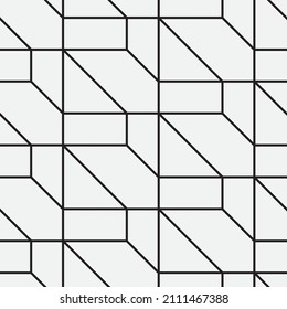 Seamless   vector pattern. Abstract geometric reticulate background. Monochrome  stylish texture.
