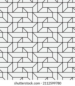 Seamless   vector pattern. Abstract geometric reticulate background. Monochrome  stylish texture.