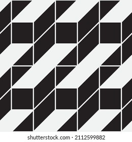 Seamless   vector pattern. Abstract geometric reticulate background. Monochrome  stylish texture.