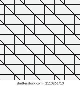 Seamless   vector pattern. Abstract geometric reticulate background. Monochrome  stylish texture.