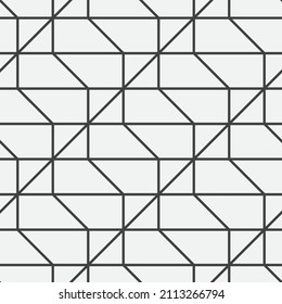 Seamless   vector pattern. Abstract geometric reticulate background. Monochrome  stylish texture.