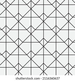 Seamless   vector pattern. Abstract geometric reticulate background. Monochrome  stylish texture.
