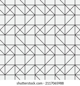 Seamless   vector pattern. Abstract geometric reticulate background. Monochrome  stylish texture.