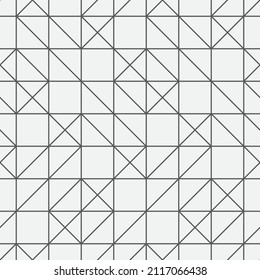 Seamless   vector pattern. Abstract geometric reticulate background. Monochrome  stylish texture.