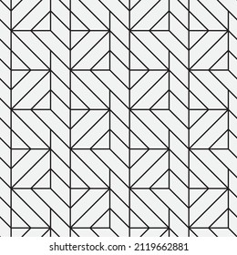 Seamless   vector pattern. Abstract geometric reticulate background. Monochrome  stylish texture.