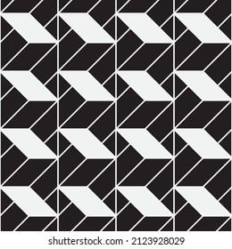 Seamless   vector pattern. Abstract geometric reticulate background. Monochrome  stylish texture.