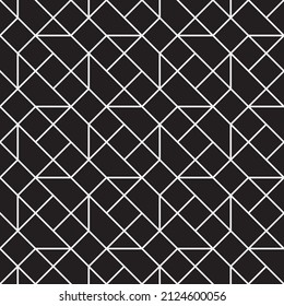 
Seamless   vector pattern. Abstract geometric reticulate background. Monochrome  stylish texture.

