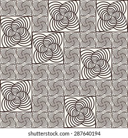 Seamless vector pattern. Abstract geometric background. Rhythmic structure.