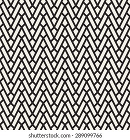 Seamless vector pattern. Abstract geometric background. Rhythmic structure of herringbone. Monochrome stylish texture with chevron.