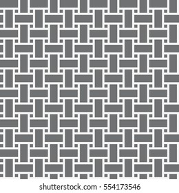 Seamless vector pattern. Abstract geometric background. Linear grid structure from rectangles.