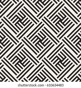 Seamless Vector Pattern. Abstract Geometric Background. Linear Grid Structure.