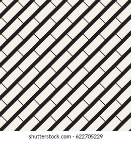 Seamless vector pattern. Abstract geometric lattice background. Rhythmic zigzag structure. Monochrome stylish texture with chevron lines.

