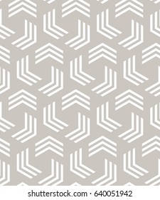Seamless vector pattern. Abstract geometric background. Rhythmic structure of herringbone. Monochrome stylish texture with triple chevron. Simple geometric swatch.