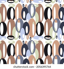 Seamless vector pattern with abstract geometry. Print for adult and children's clothing, textiles, stationery, gift wrapping.