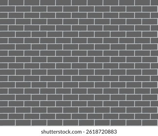 Seamless vector pattern. Abstract grey background with beautiful brick pattern. Repeating design and suitable for wallpaper, decoration, background, paper fabric, etc.