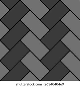 Seamless vector pattern. Abstract grey background with beautiful brick pattern. Repeating design and suitable for wallpaper, decoration, background, paper fabric, etc.