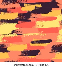 Seamless vector pattern with abstract illustration. 