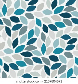 Seamless vector pattern with abstract leaves