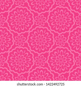 Seamless vector pattern with abstract mandala