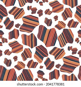 Seamless vector pattern with abstract modern doodles. Bright summer print. Trendy colorful background. Vintage geometric doodles.	