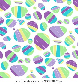 Seamless vector pattern with abstract modern doodles. Bright summer print. Trendy colorful background. Vintage geometric doodles.	