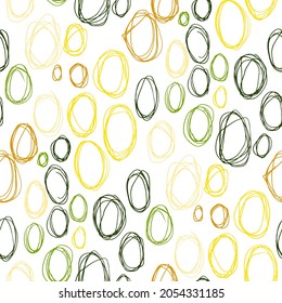 Seamless vector pattern with abstract modern doodles. Bright summer print. Trendy colorful background. Vintage geometric doodles.	