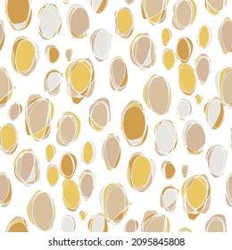Seamless vector pattern with abstract modern doodles. Bright summer print. Trendy colorful background. Vintage geometric doodles.	