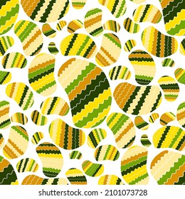 Seamless vector pattern with abstract modern doodles. Bright summer print. Trendy colorful background. Vintage geometric doodles.	