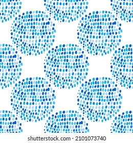 Seamless vector pattern with abstract modern doodles. Bright summer print. Trendy colorful background. Vintage geometric doodles.	