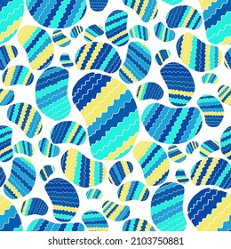 Seamless vector pattern with abstract modern doodles. Bright summer print. Trendy colorful background. Vintage geometric doodles.	