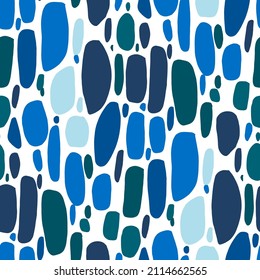 Seamless vector pattern with abstract modern doodles. Bright summer print. Trendy colorful background. Vintage geometric doodles.	
