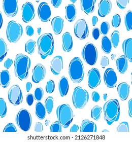 Seamless vector pattern with abstract modern doodles. Bright summer print. Trendy colorful background. Vintage geometric doodles.	